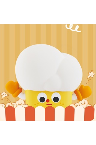 Cbtx Patlamış Mısır Şekli Silikon + Abs Dokunmatik Gece Lambası Başucu Lambası Yatak Odası Dekorasyon Led Işık