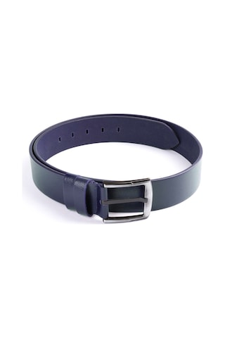 Klasik Erkek Kemeri %100 Derisi 3,5 Cm Tek Kat Lacivert Lacivert