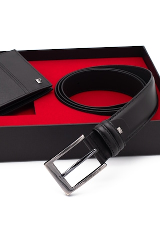 Pierre Cardin Deri Cüzdan & Kemer İkili Set Pc2009-2361k2s Siyah