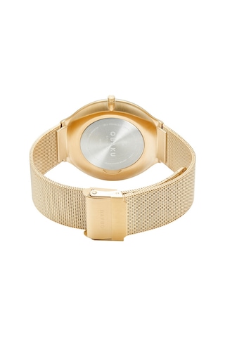 Obaku Denmark V285gxgbmg Quartz Hasır Altın Rengi Siyah Kadran 42 Mm Erkek Kol Saati Altın