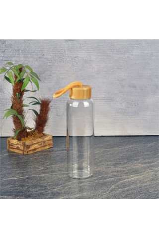 H2o Bambu Kapaklı Matara 500 Ml Promo Şeffaf