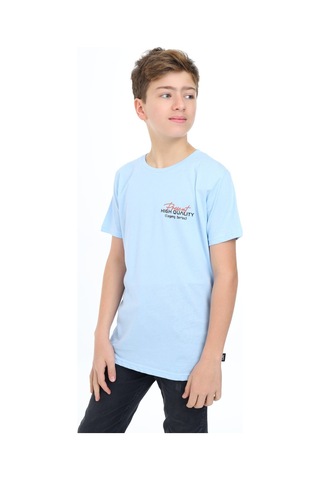Toontoy Kids Toontoy Erkek Çocuk Present Baskılı Tişört Mavi