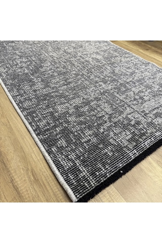 Hoom Rugs Vintage Vtg 119 Gri Dekoratif Yıkanabilir Kilim Gri