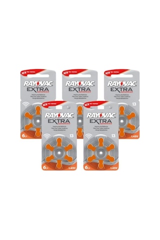 Rayovac Extra Advanced 13 Numara Blister İşitme Cihazı Pili 6 x 5'li