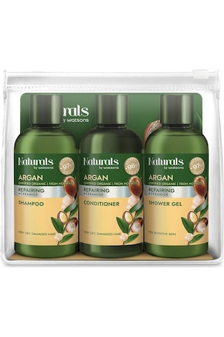 Naturals By Watsons Argan Seyahat Seti 100 Ml X3
