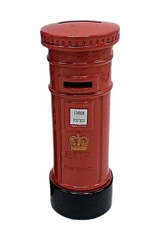 Londra Retro Metal Posta Kutusu Kumbara 15 Cm
