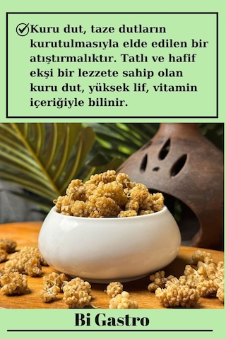 Doğal Kuru Dut - 500 Gr 500  G