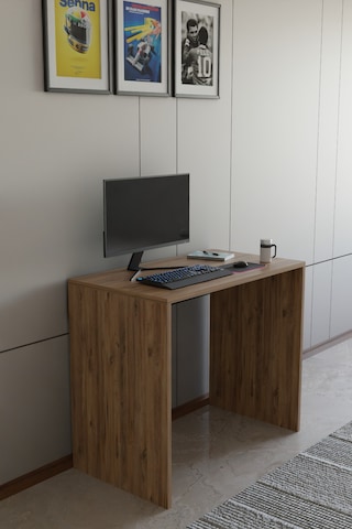 Alpa Ev Mobilya Çalışma Masası, Modern Bilgisayar Masası, Ofis & Ev Kullanımı, Minimal Tasarım Atlantik Çam