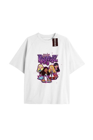 Tarzsokak Y2k Bratz Oversize Kod Bratz42 Beyaz