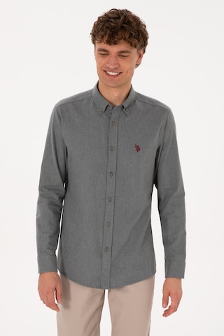 U.s. Polo Assn. Erkek Gri Gömlek Basic 50316721-vr024 Gri