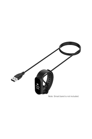 Neevoyu Xiaomi Mi Band 5 İçin Manyetik Usb Şarj Kablosu, 50cm Siyah, 5v Giriş/çıkış, Usb 2.0 Arayüzü, Pc+pvc Malzeme