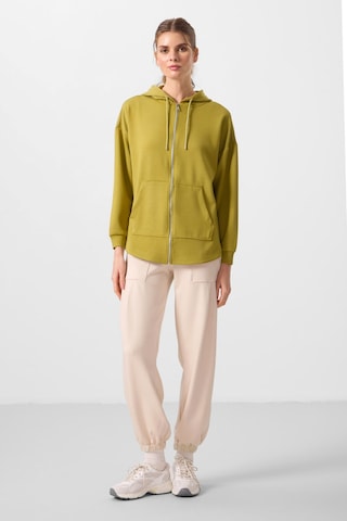 Tommylıfe Koyu Hardal Yumuşak Dokulu Kapüşonlu Oversize Kadın Tunik Sweatshirt - 97302