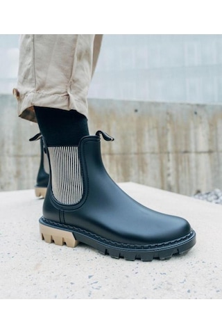 Igor W10317-004 Rock Bıcolar Kadın Bot Siyah Bej 36-41 001