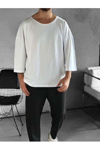 Cocopelli Fakir Kol Beyaz Bohem T-shirt Coc2268 Beyaz