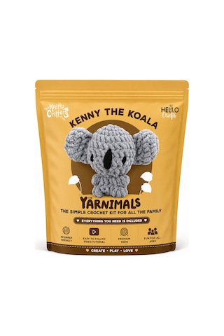 Bakgelal Amigurumi Koala Yapım Kiti Başlangıç Seviyesi Tığ Örgü Seti Çocuk Ve Yetişkin Hobi Seti