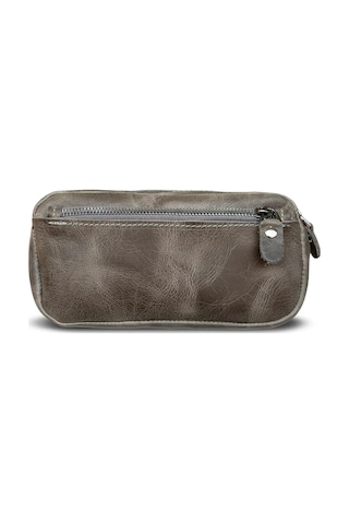Mft Leather Design Hakiki Deri Erkek Çanta El Portföyü Raven 2501 Gri