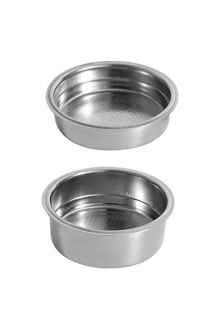 Fastbuy Kahve Makinesi Filtre Kafesi - 51 Tekli/çiftli, Paslanmaz Gümüş Filtreler Gümüş