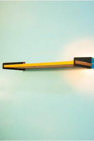 Dekoratif Metal Raf Ayağı (Siyah - Tekli)