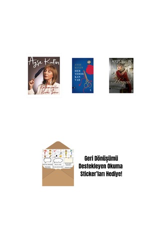 Kalemimle Kırk Sene Ciltli + Her Yerde Kan Var Midi Boy + Hayal + Okuma Sticker'ları