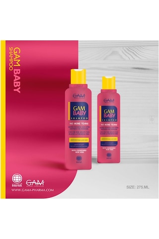 Gam Baby Bebek Şampuanı , Göz Yakmayan Aloe Veralı Bebek Şampuanı, Hoş Bir Koku Bırakır 275 ML