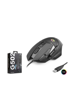 Good Pro G502 Rgb Gaming Mouse 7200 Dpı 6 Tuş 1000hz Siyah Diğer