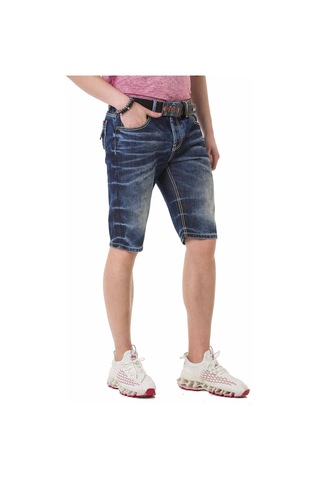 Ck251 Mavi Kot Şort Mavi