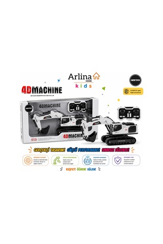 4d-e3 Metal Değişebilen 3 Başlıklı Duman Atan İş Makinası Beyaz