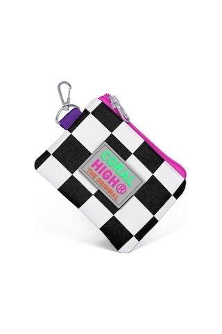 Coral High Kids Mor Dama Desenli Bozuk Para Çantası 21802