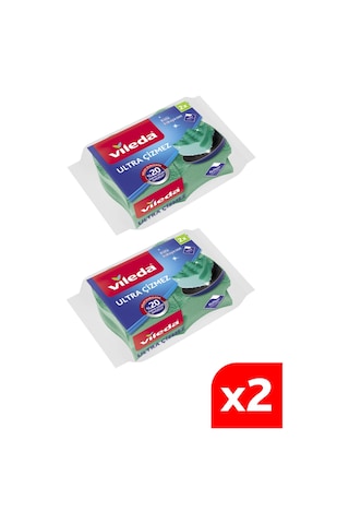Vileda Ultra Çizmez Oluklu Bulaşık Süngeri 2 x 2'li