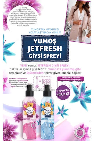 Yumoş Jet Fresh Sprey Lilyum 3 x 200 ML + Orkide 3 x 200 ML