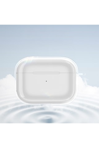 Apple Uyumlu AirPods Pro 3 Kılıf Şeffaf Kristal Silikon Sert Pc Şeffaf Case 14 Şeffaf