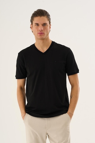 Alexander Gardi V Yaka Basic T-shirt Siyah