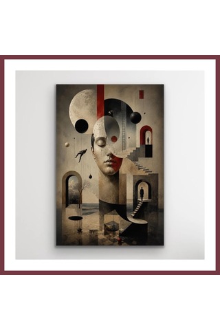 Storeşahin Karışık Rüyalar Soyut Kanvas Tablo 40x60 Cm Shn0720 Çok Renkli