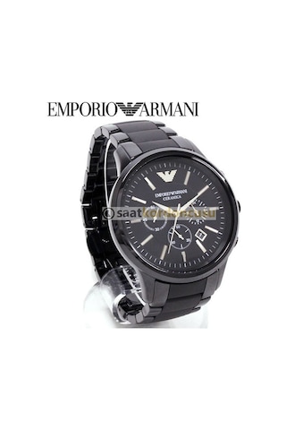 Emporio Armani Ar1452 Uyumlu Siyah Seramik Kordon
