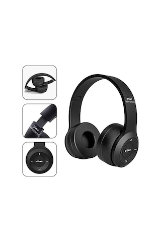 Kulak Üstü Bluetooth Kulaklık Yüksek Ses Kaliteli Ayarlanabilir