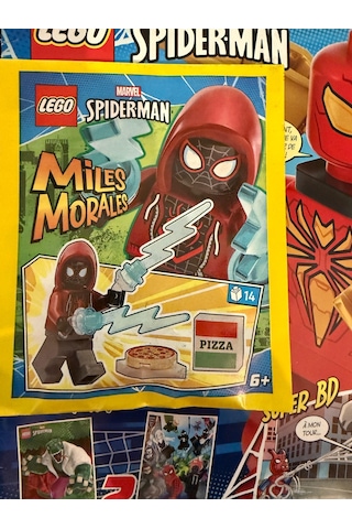 Lego Marvel Spiderman Aylık Dergi - Fransızca Miles Moraeles Figür