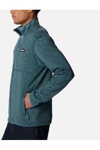 Columbia Sweater Weather Erkek Tam Fermuarlı Polar Üst Yeşil Ao9710-414 001