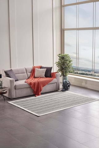 Gümüşsuyu Deco Sisal 80140 Gri Dikdörtgen Yıkanabilir Antitoz Halı