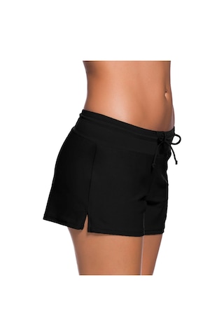 Angelsin Siyah Kadın Deniz Şortu