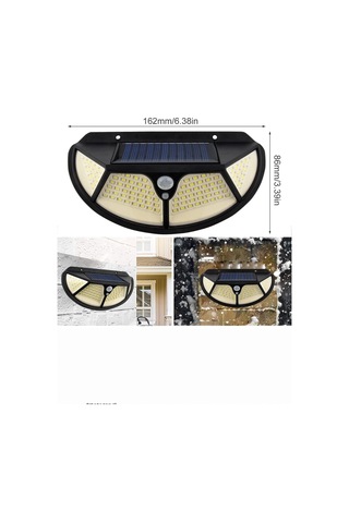 Led Lamba Fonksiyonel Sensörlü Bahçe Aydınlatıcı Lamba Led Siyah