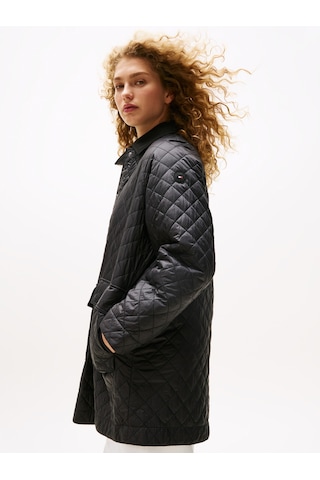 Tommy Hilfiger Padded Nylon Reg Quılted Coat Kadın Siyah Parka - Ww0ww46448 Siyah