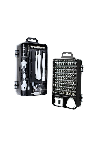Shineyee Çelik Tornavida Seti 115 Parça - Saat, Telefon Tamiri İçin Çok Fonksiyonlu Tamir Aleti