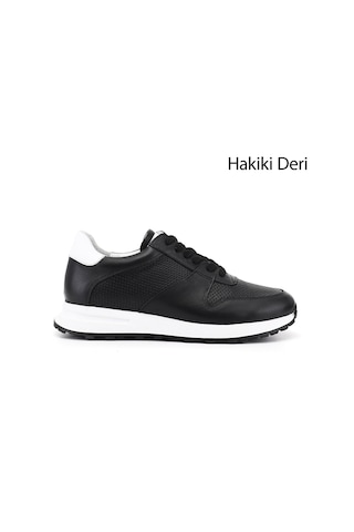 Gönderi(R) Gönderi R Erkek Siyah Bağcıklı Hakiki Deri Comfort Sneaker Ddma80338312
