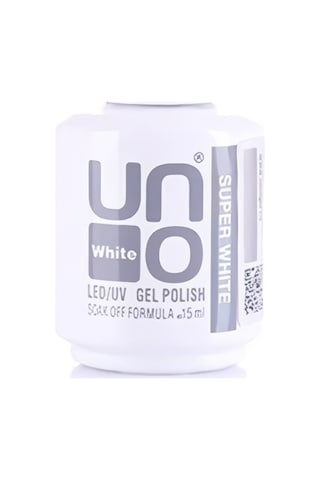 Uno Süper White Beyaz Kalıcı Oje 15 Ml Led/uv Uyumlu Jel Oje Soak Off