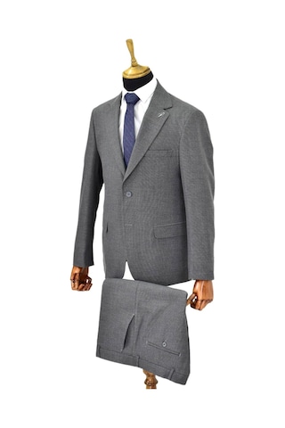 Suitmen Erkek 4 Drop Çift Yırtmaçlı Takım Elbise Bgl-st04565 Koyu Gri