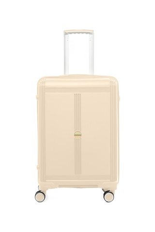 Unisex Jmy8101.12 John May Pp Silikon Valiz Orta Boy 67x41x29cm Krem Krem