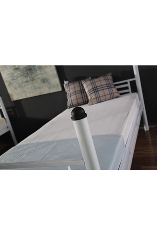 Ranzacı Solid Karyola 90X190 - Genç Çocuk Yatak Odası Metal Karyola/Gri