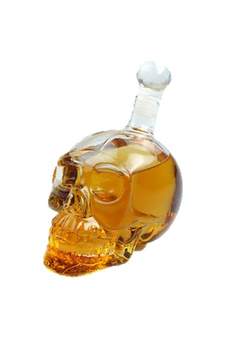 Kuru Kafa Şişe Crystal Head 1lt Renkli