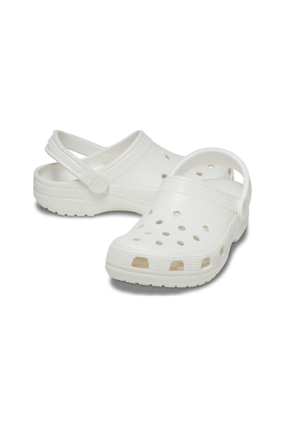 Crocs 205942-100 Classıc Glıtter Clog Spor Terlik Sandalet Beyaz