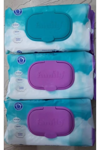 Family Islak Havlu Mendil 100'lü x 5